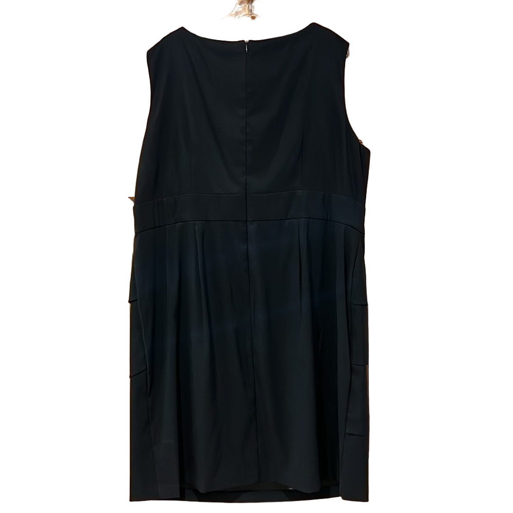 Connected Apparel Little Black Dress with Intricate Neckline - Picture 3 of 3